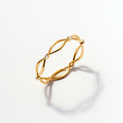 Diamant Stapelbarer Ewigkeitsring