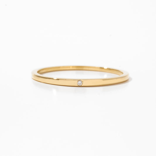 Diamant Schlanker Siegelring
