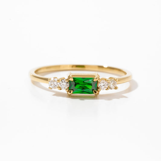 Baguette Geburtsstein Ring