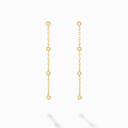 Diamanten an der Yard Drop Ohrringe.