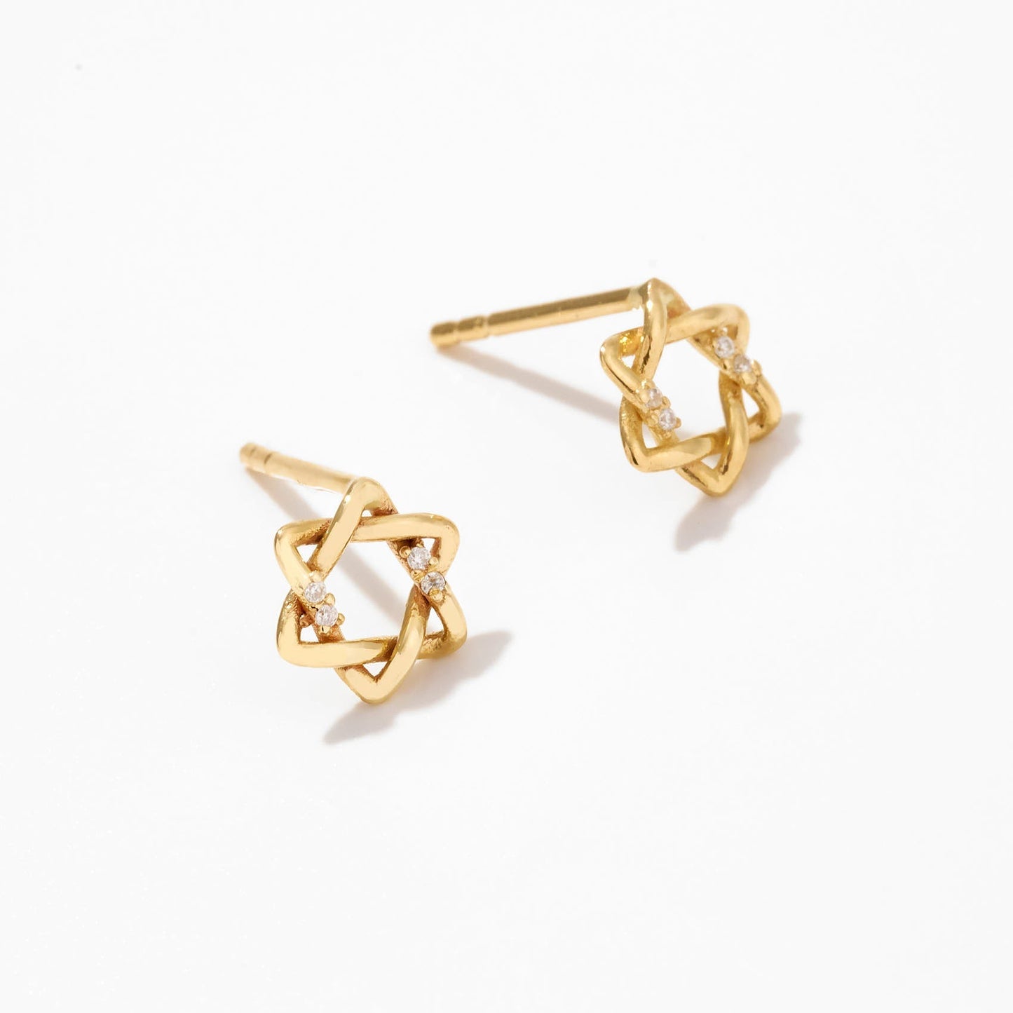 Diamant Davidstern Ohrringe