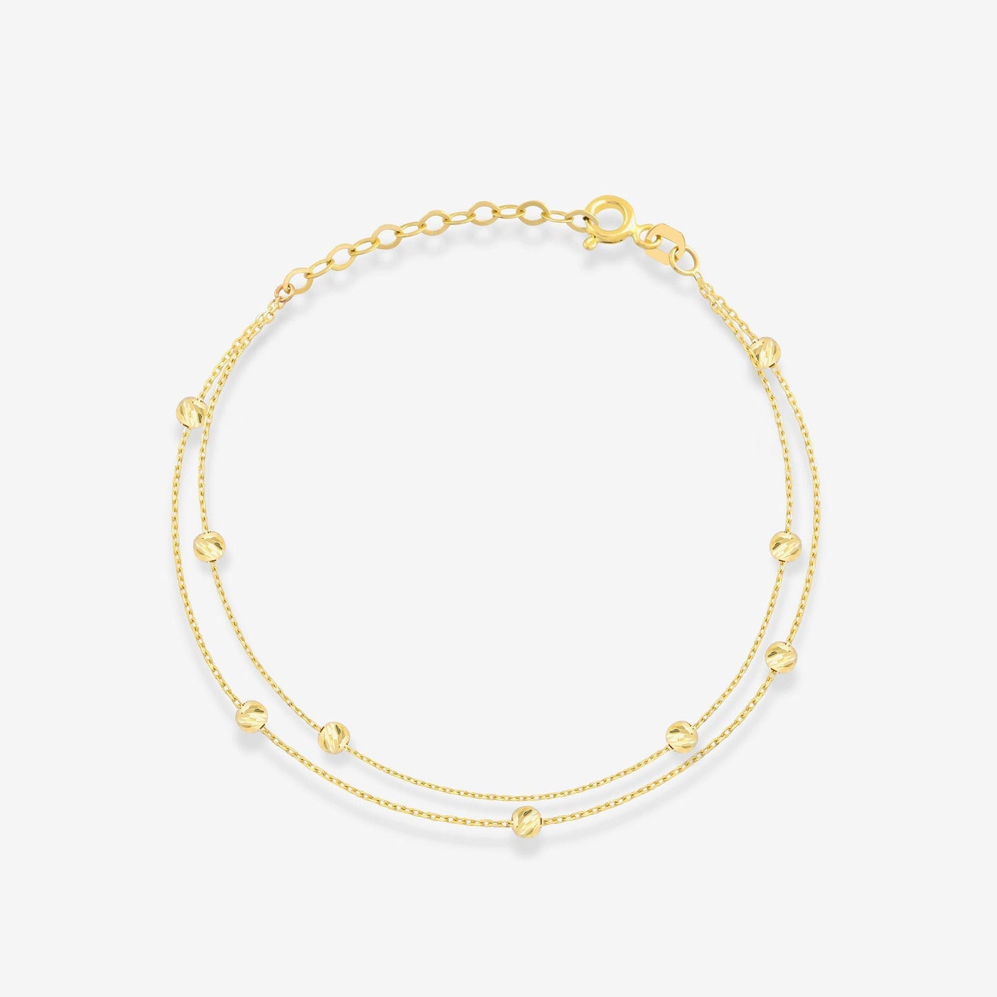 Doppelketten-Perlenarmband