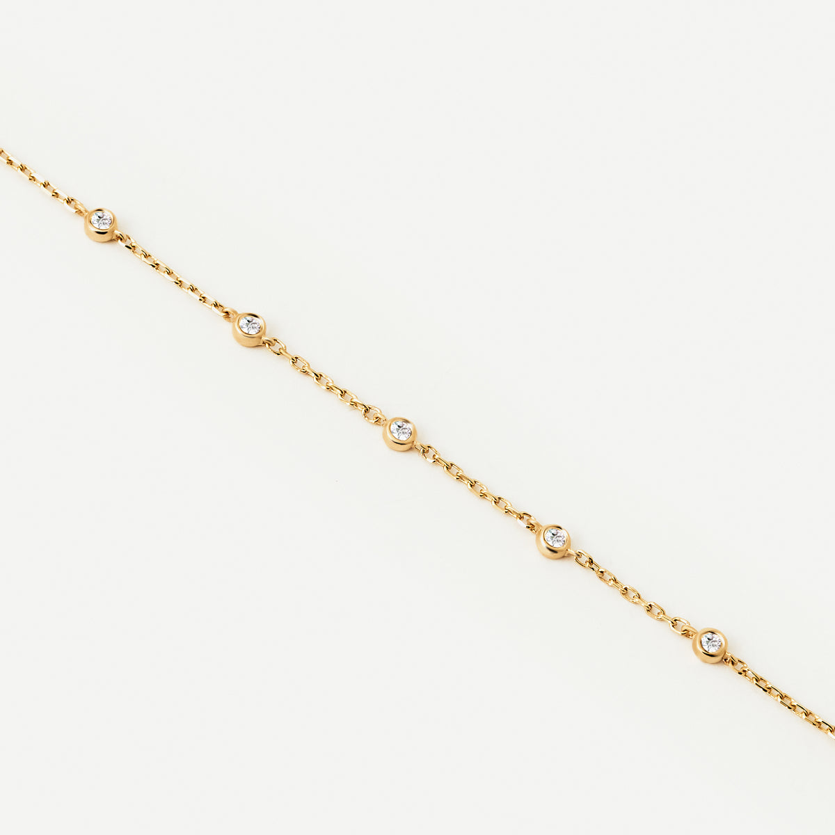 Lünette Diamant Station Armband