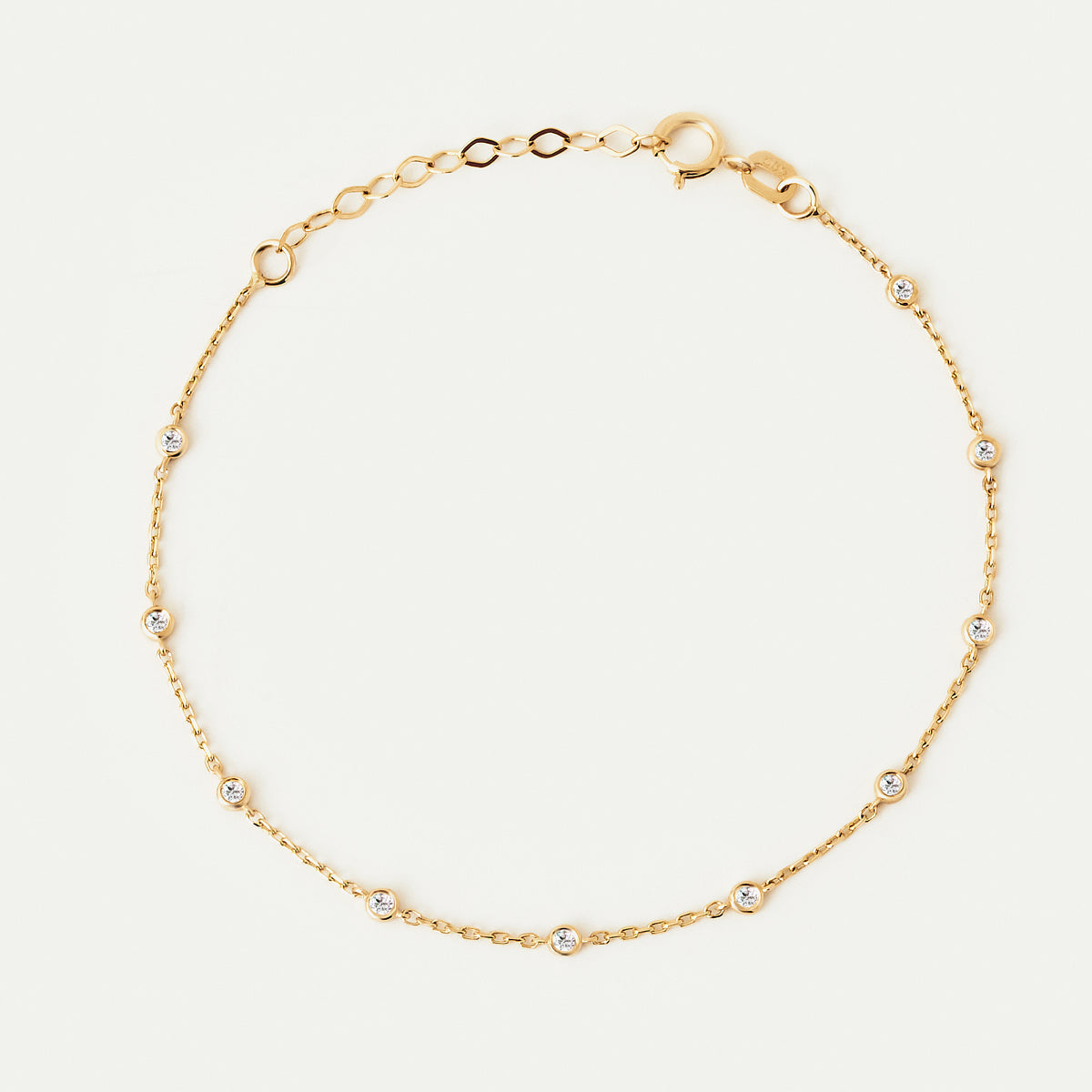 Lünette Diamant Station Armband