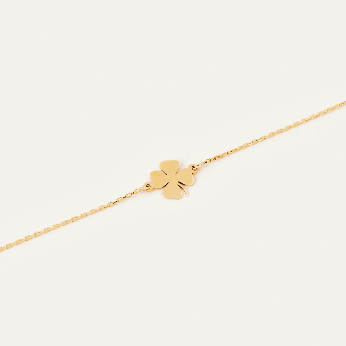 Bracelet trèfle à quatre feuilles en or 585