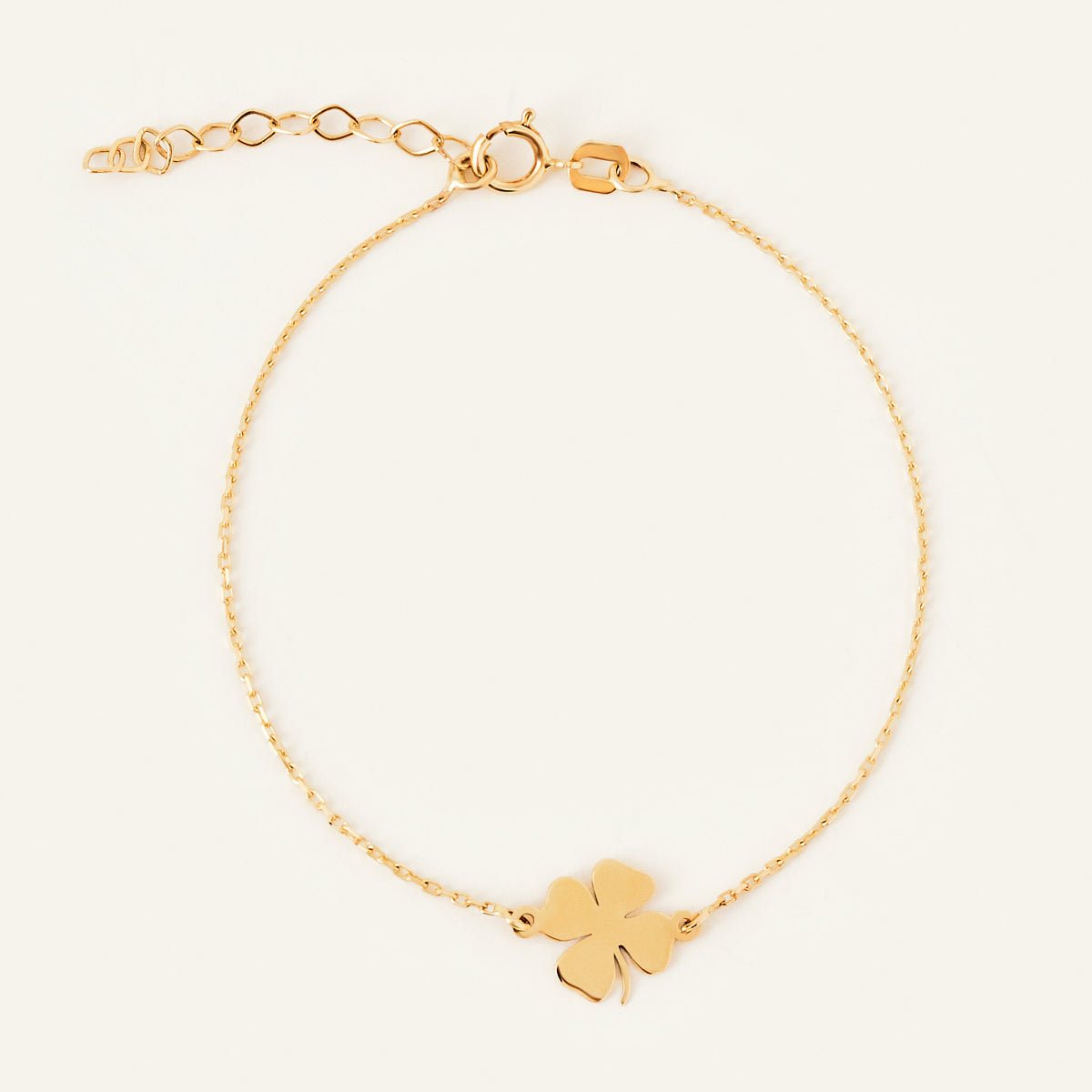 Bracelet trèfle à quatre feuilles en or 585