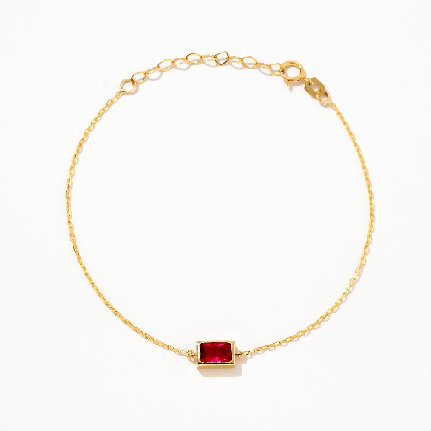 Baguette Geburtsstein-Armband
