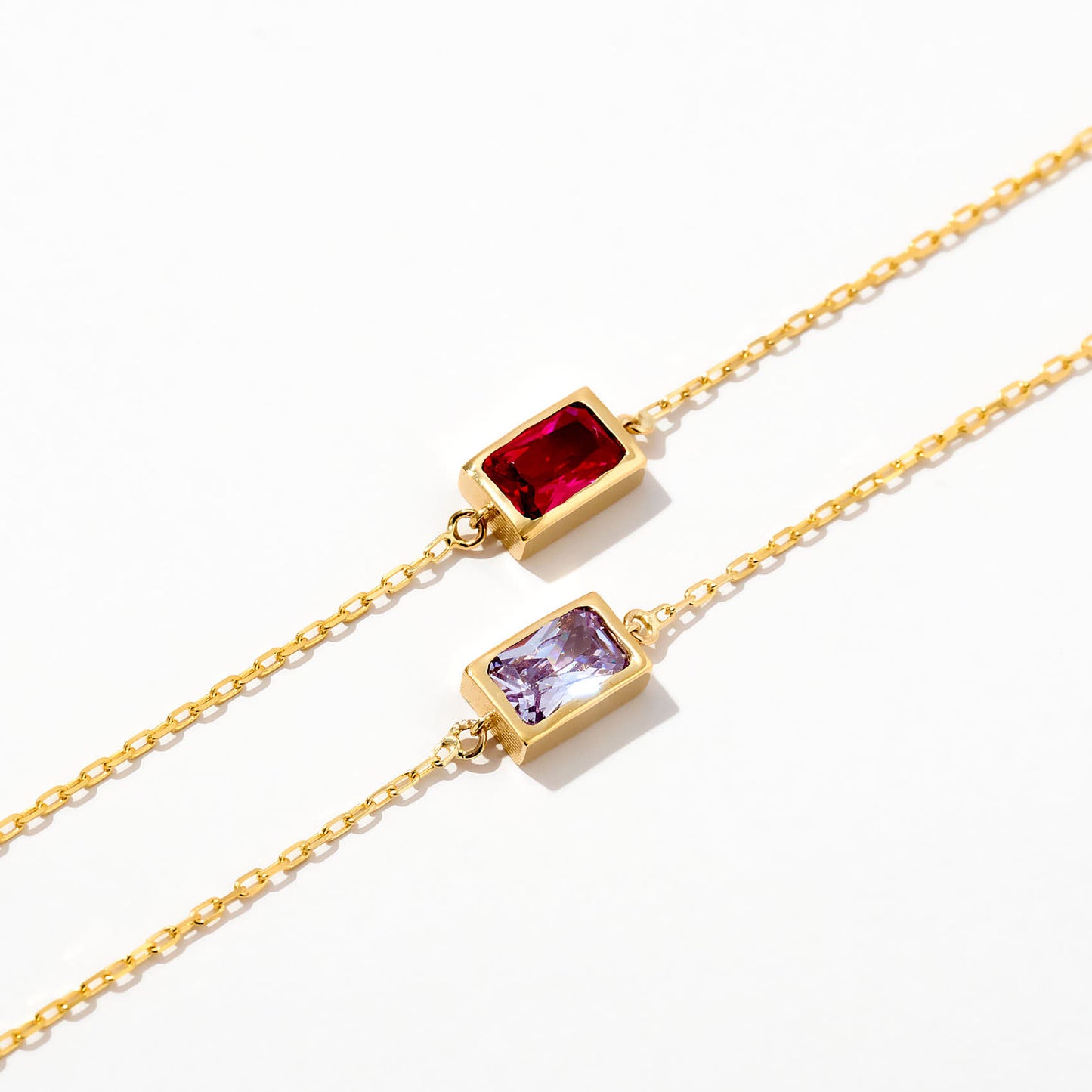 Baguette Geburtsstein-Armband
