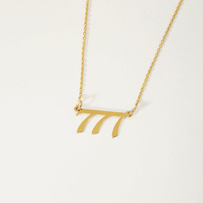 Collier chiffre angélique en or 585