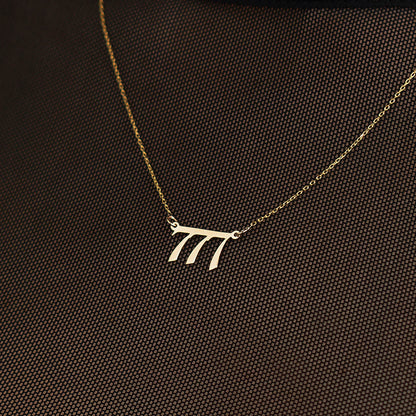 Collier chiffre angélique en or 585