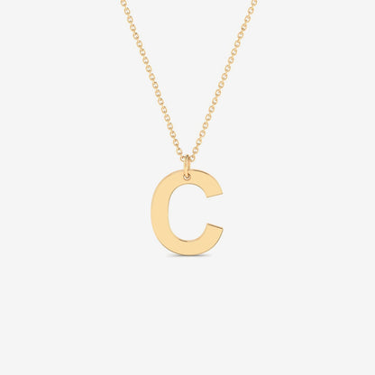 Personalisierte Classic Script Letter Halskette
