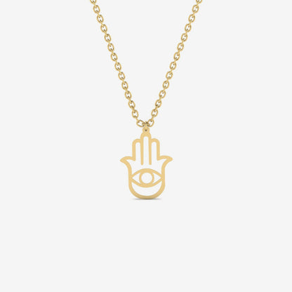 Hamsa Hand Evil Eye Halskette