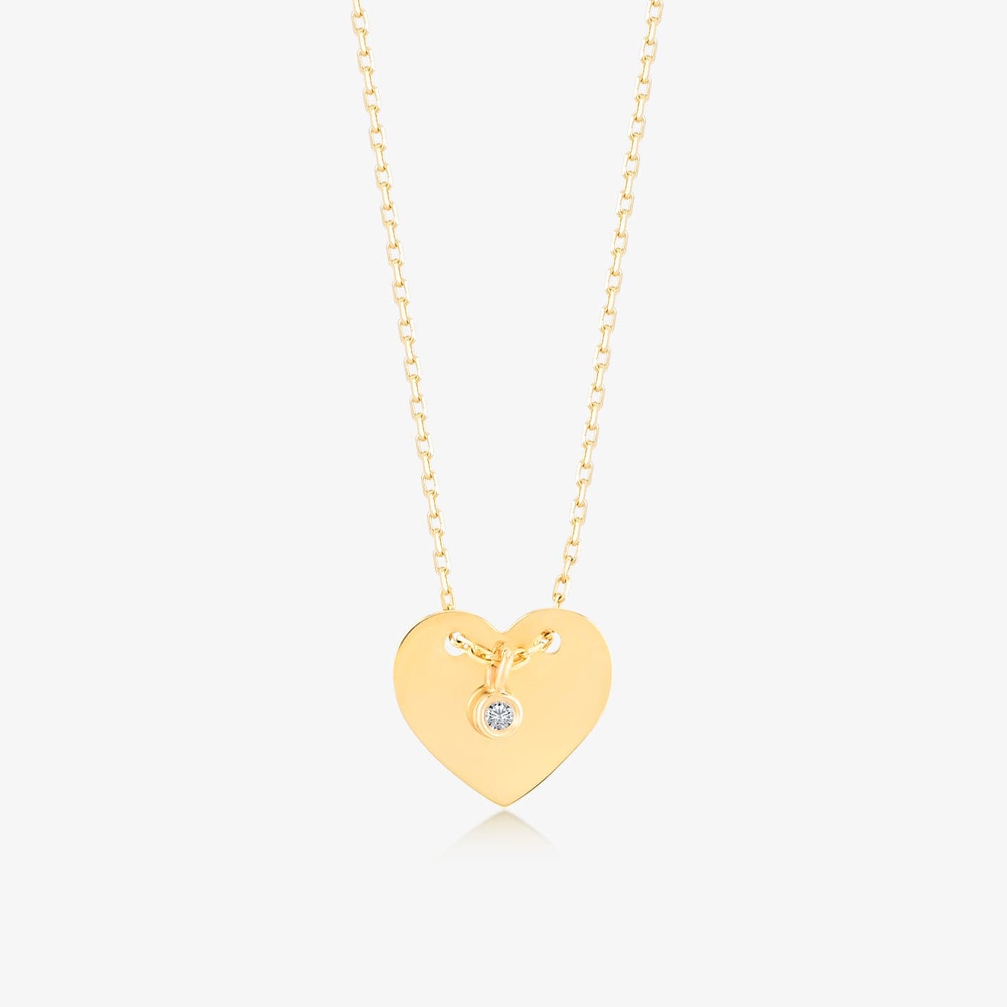 Diamant-Herz-Halskette