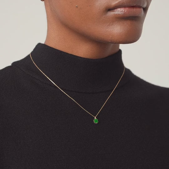 Böse Augenperlenkette in 585er Massivgold - Gelin Diamond