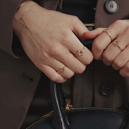 Diamantring mit Davidstern