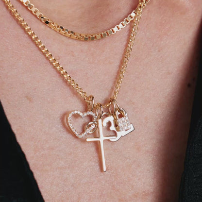Diamant Herz & Unendlichkeitsanhänger