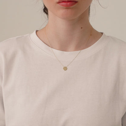 disc necklace made of 585 solid gold