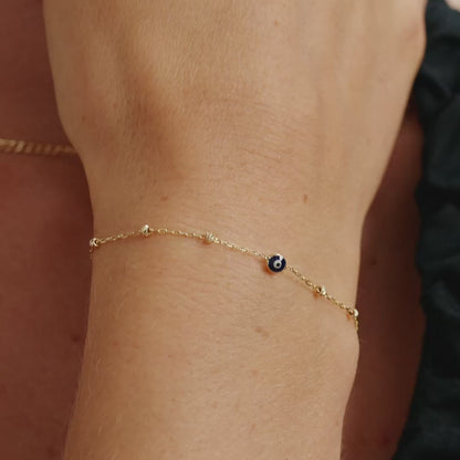 Perlenkette Evil Eye Armband