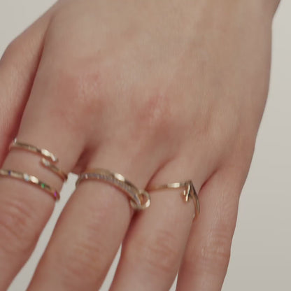 Diamant Offener Bypass Ring