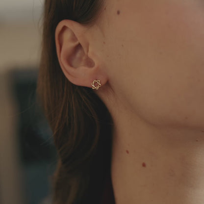Diamant Davidstern Ohrringe