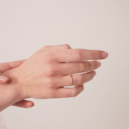Drei Diamanten Ring