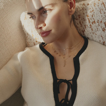 Tiny Diamond Cross Necklace