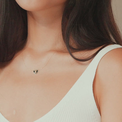 Diamant-Herz-Halskette