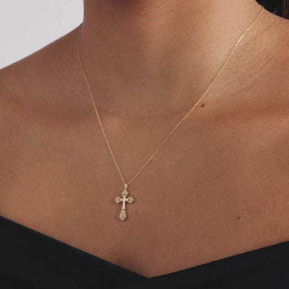 Gotisches Diamant-Kreuz-Halsband
