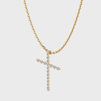 Diamant-Kreuz-Halskette