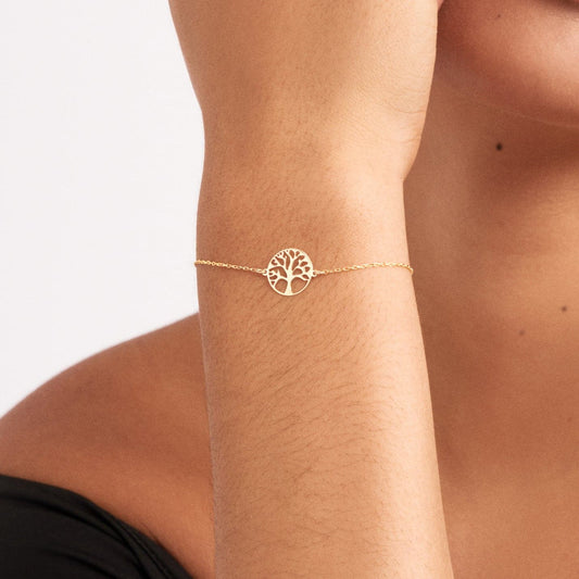 Lebensbaum-Armband, verstellbar